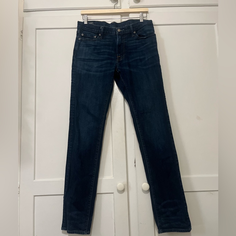 Abercrombie & Fitch Men’s Dark Wash Slim Jeans 32x34 Langdon Stretch Denim
